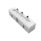 Castello Usa Nile 84-inch Gray Vanity Set with White Top and Black Handles CB-MC-84G-BL-2053-WH - alternate 3